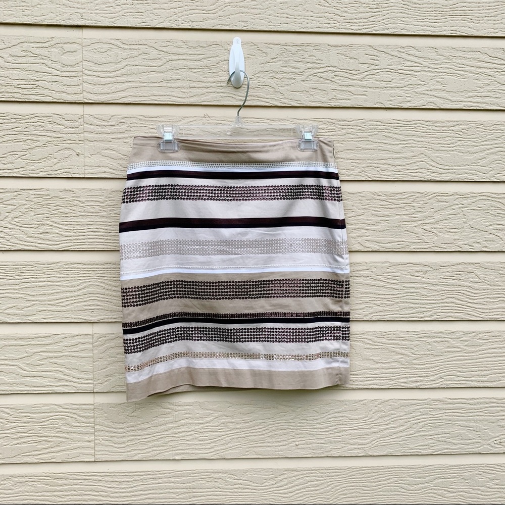 White House Black Market Sequin Skirt